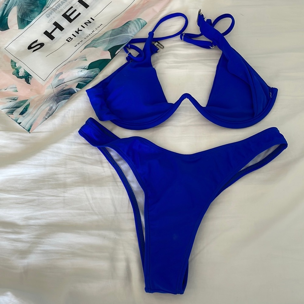 Shein bikini navy blue